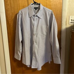 Lands' End Men's PurpleStriped Shirt